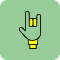 Rock On Vector Icon Design