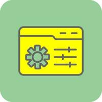 Web Management Vector Icon Design
