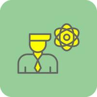 Researcher Vector Icon Design