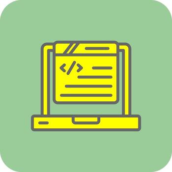 Coding Vector Icon Design