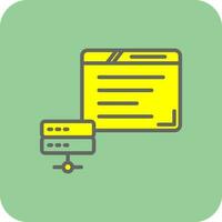 Web Hosting Vector Icon Design