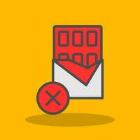 No Chocolate Vector Icon Design