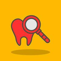 diseño de icono de vector de chequeo dental