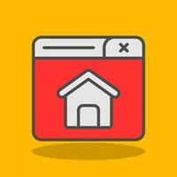 Home Page Vector Icon Design