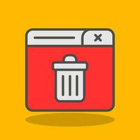 Trash Can Vector Icon Design
