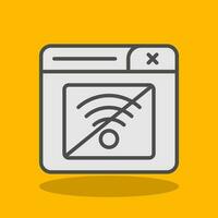 Connection Error Vector Icon Design