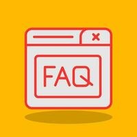 Faq Vector Icon Design
