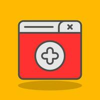 New Window Vector Icon Design