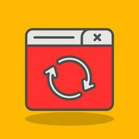 Refresh Page Vector Icon Design