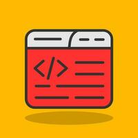 Web Coding Vector Icon Design