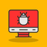 Computer Bug Vector Icon Design