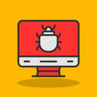 Computer Bug Vector Icon Design