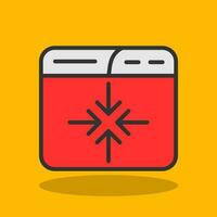 Minimize Vector Icon Design