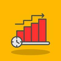 Bar Chart Vector Icon Design