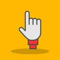 Two Fingers Vector Icon Design