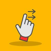 Swipe Right Vector Icon Design