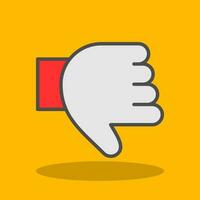 Thumb Down Vector Icon Design