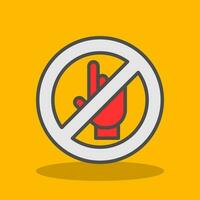 Do Not Touch Vector Icon Design