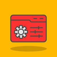 Web Management Vector Icon Design