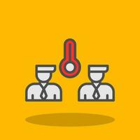 Temperature Reading Vector Icon Design