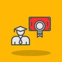 Postgraduate Vector Icon Design