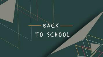 Dark green Back to school pattern design vector