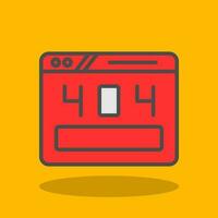 404 Error Vector Icon Design