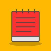 Notebook Vector Icon Design