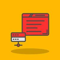 Web Hosting Vector Icon Design