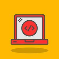 Web Coding Vector Icon Design