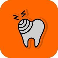 Broken Tooth Vector Icon Design