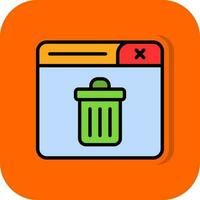 Trash Can Vector Icon Design