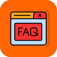 Faq Vector Icon Design