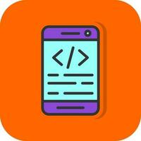 App coding Vector Icon Design