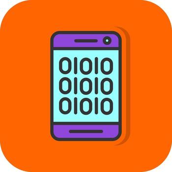Binary Code Vector Icon Design