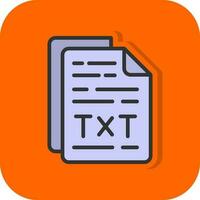 TXT archivo vector icono diseño