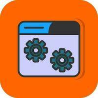 Website Setting Vector Icon Design