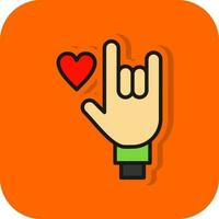 Rock On Vector Icon Design