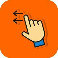 Swipe Left Vector Icon Design