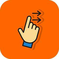Swipe Right Vector Icon Design