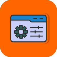 Web Management Vector Icon Design