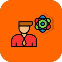 Researcher Vector Icon Design