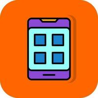 Mobile App Vector Icon Design