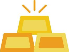 Gold Ingots Vector Icon Design