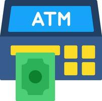 Atm Machine Vector Icon Design