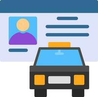 Driver License Vector Icon Design