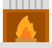 Fireplace Vector Icon Design