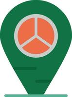 Peace Location Vector Icon Design