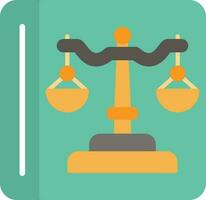 Law Book Vector Icon Design