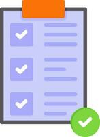 Completed Task Vector Icon Design
